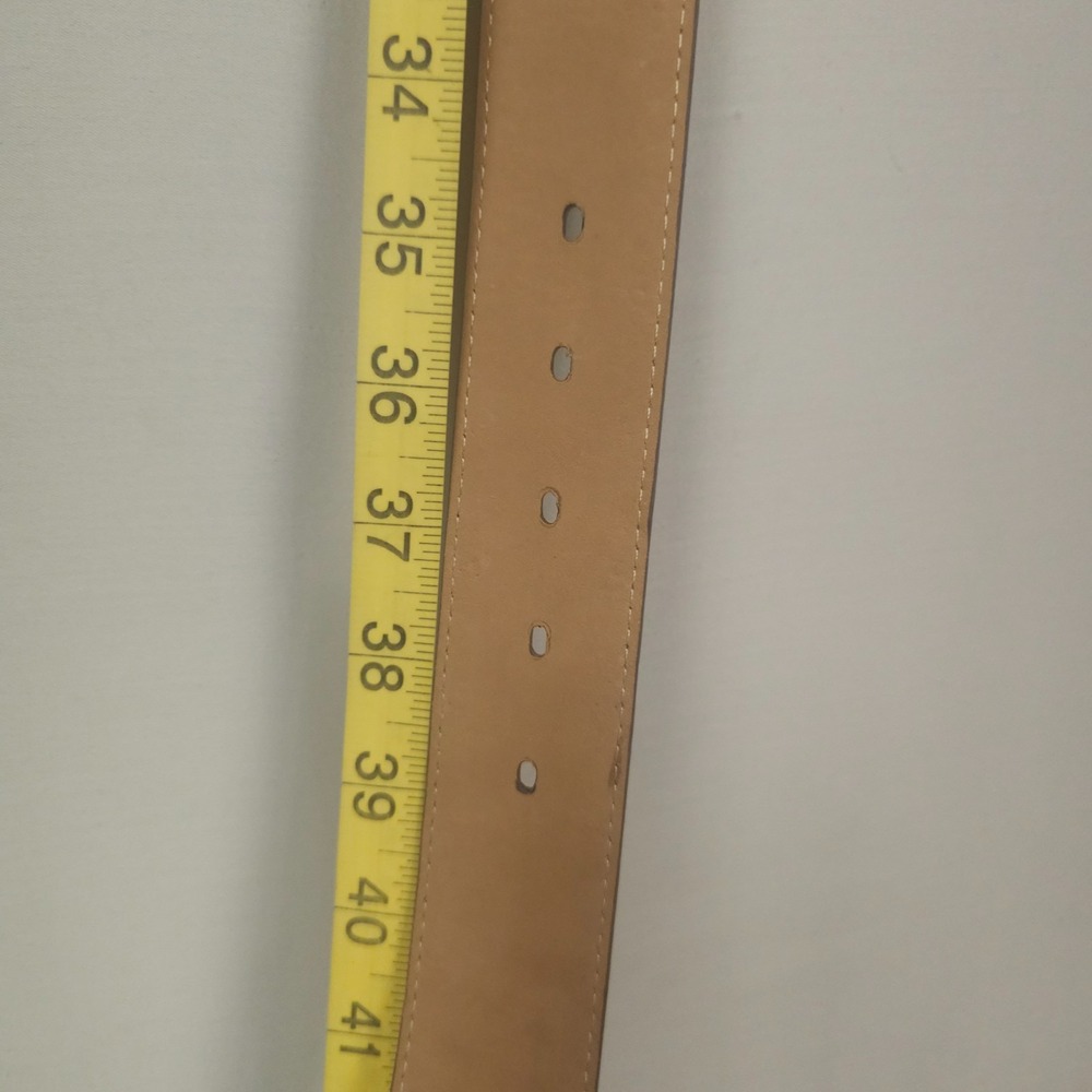 Tony Lama Western Concho Belt Size 36 Brown Suede Studded Faux Turquoise Silver - Picture 6 of 8